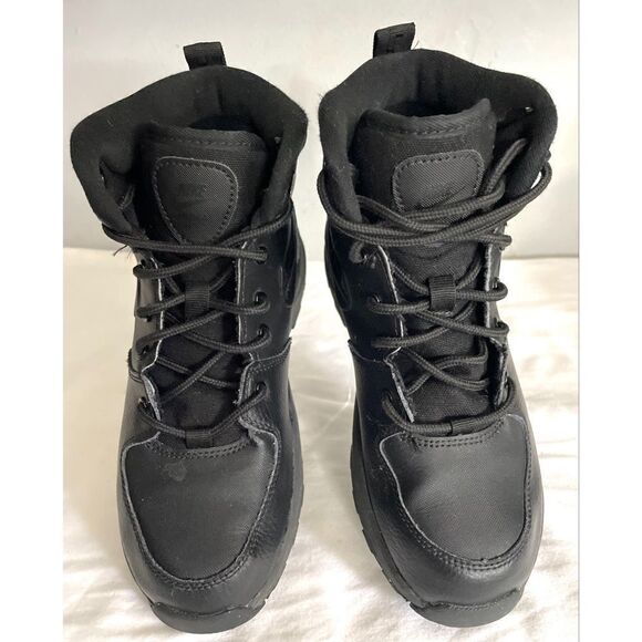 Nike Manoa LTR Boots Little Kids Size 3Y Shoes Black BQ5373 001 Boys Very Good - Picture 1 of 13